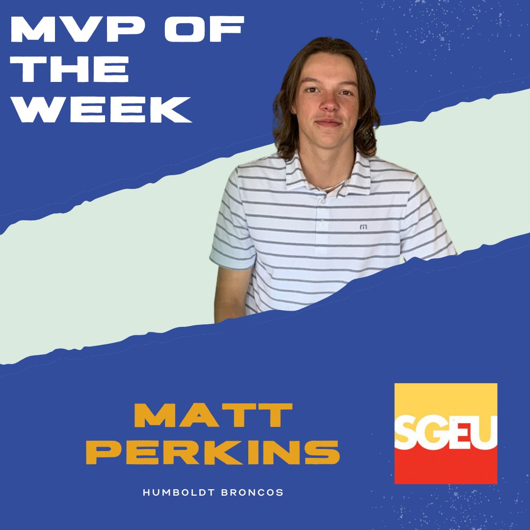 Your <a href="/sgeu/">SGEU</a> MVP of the Week is Matt Perkins (<a href="/HumboldtBroncos/">Humboldt Broncos</a>)!