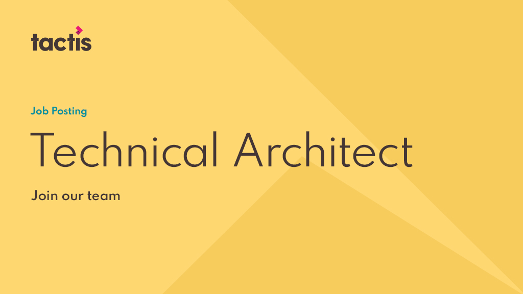 tactis_llc's tweet photo. FISMA OR FEDRAMP-FLUENT TECHNICAL ARCHITECT
Tactis is looking to add a Technical Architect to its experience delivery team.

https://t.co/oo1Y4z5oZa https://t.co/mdCFZ8UqfX