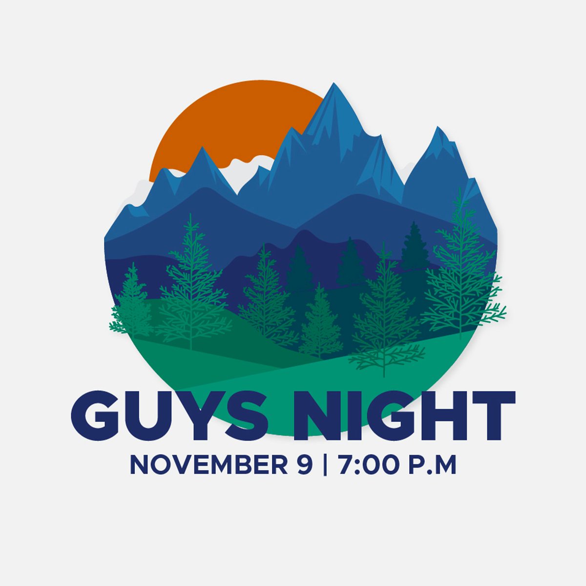 Guys Night is TONIGHT, and we're so excited to see you here for a great night of community.

We've got dinner for you starting at 6:30 PM, with the night getting underway a little after 7:00 PM. We'll see you then!