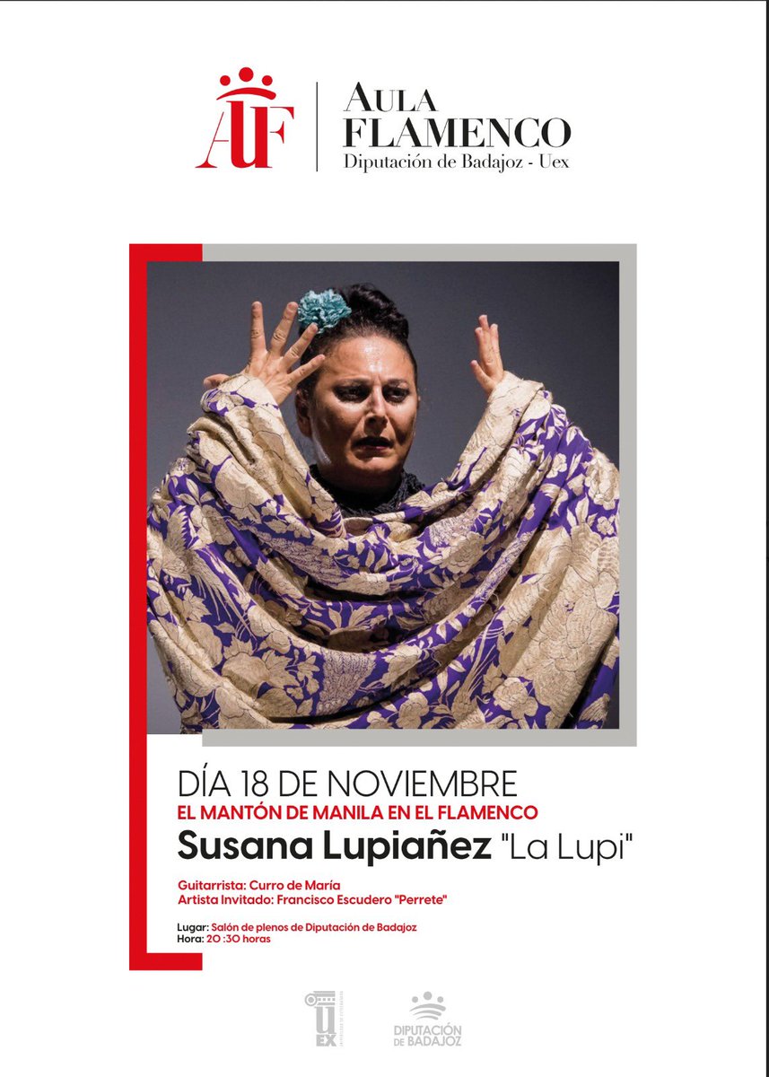 “Me sentiré plena el día que me vaya porque he podido vivir de esta relación con el flamenco qtanto amo” @lalupi_bailaora a @palopflamenco en @elperiodicoextremadura ❌18/11 en <a href="/dipbadajoz/">Diputación d Badajoz</a> escucharemos y disfrutaremos de @lalupi_bailaora en <a href="/aulaflamenco/">Aula de Flamenco Diputación de Badajoz y Uex</a> 
elperiodicoextremadura.com/cultura/2021/1…