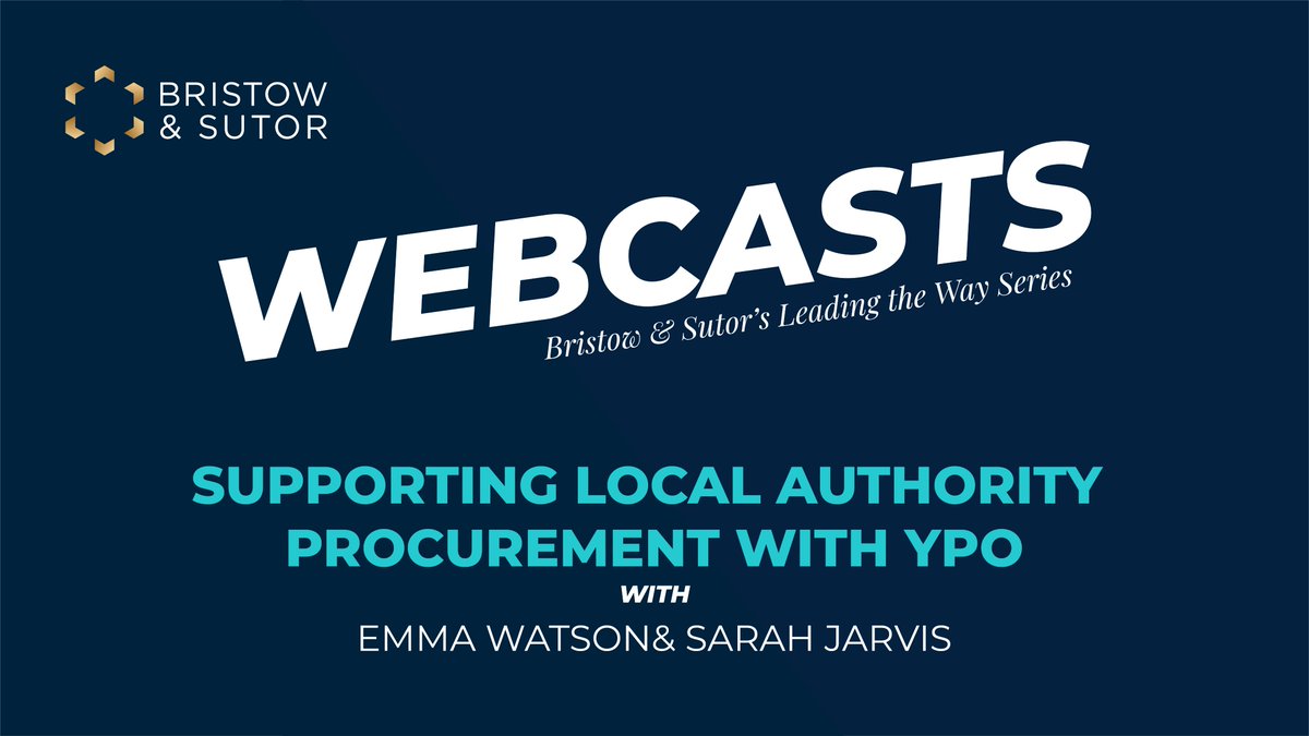 In our latest #LeadingTheWay #Webcast Series, our Head of External Communications meets with Category Buyer for Corporate Services at <a href="/ypoinfo/">YPO</a> where they discuss how YPO supports local authorities with a key focus on enforcement service frameworks. Watch: bit.ly/3H97mLe