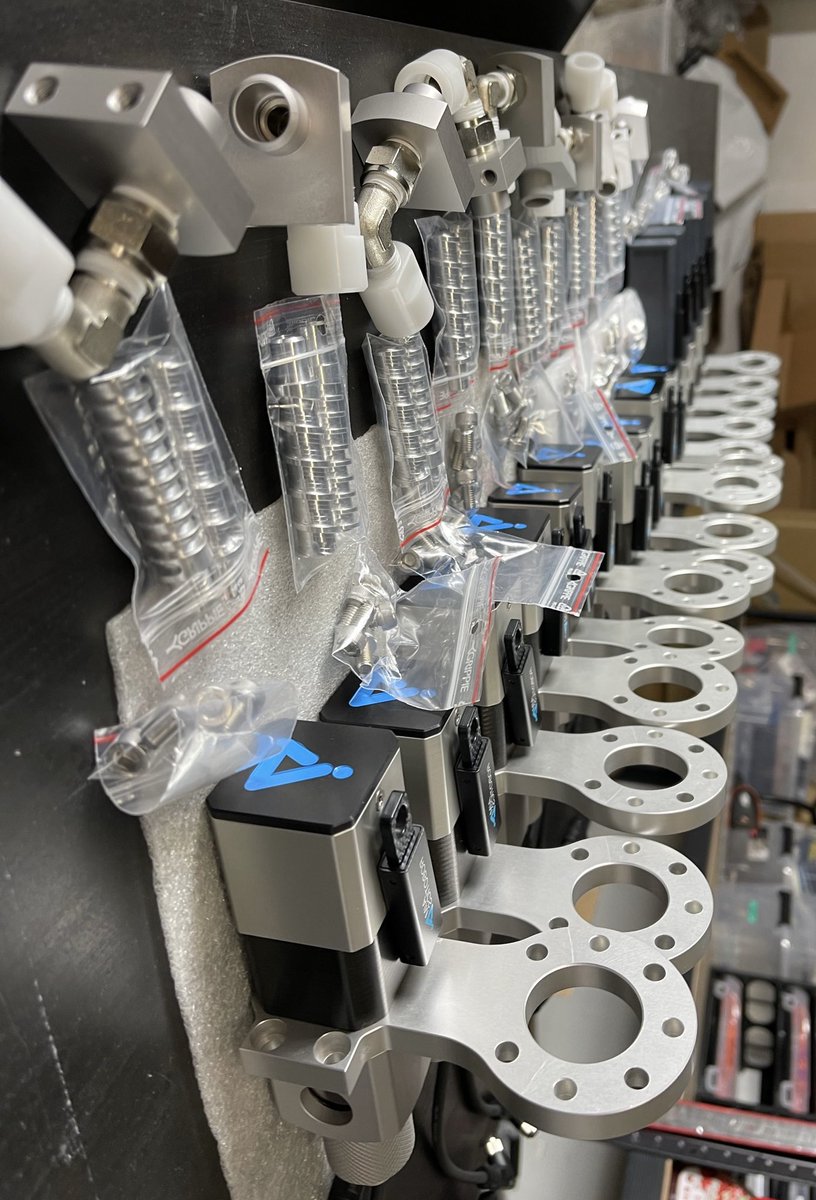 RoboticsAim's tweet photo. Dispensing units in order to be shipped to #AimRobotics end-customers.

#ART 🦾

#DeliveringSmart #Robotics #EOAT #Cobots #Technology #Tech #DispensingMadeSimple https://t.co/V5WXpGo1Wk