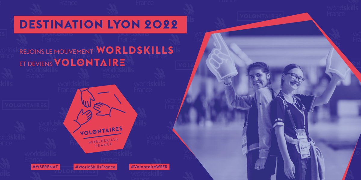 [APPEL A VOLONTAIRES]
Nous recrutons des super volontaires pour nous accompagner lors des Finales Nationales du 13 au 25 janvier 2022 à Eurexpo, Lyon🦸🦸‍♀️
✔️ Tu as plus de 18 ans ? 
✔️ Tu as envie de vivre une aventure unique ?
👉 Pour nous rejoindre : worldskills-france.org/.../programme-…