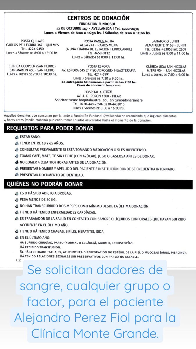 APerezFiol's tweet photo. Si me pueden ayudar difundiendo se agradece.
Abriendo la foto se ve mejor toda la información. Gracias. #Banfield https://t.co/3Lqlx4SKyc
