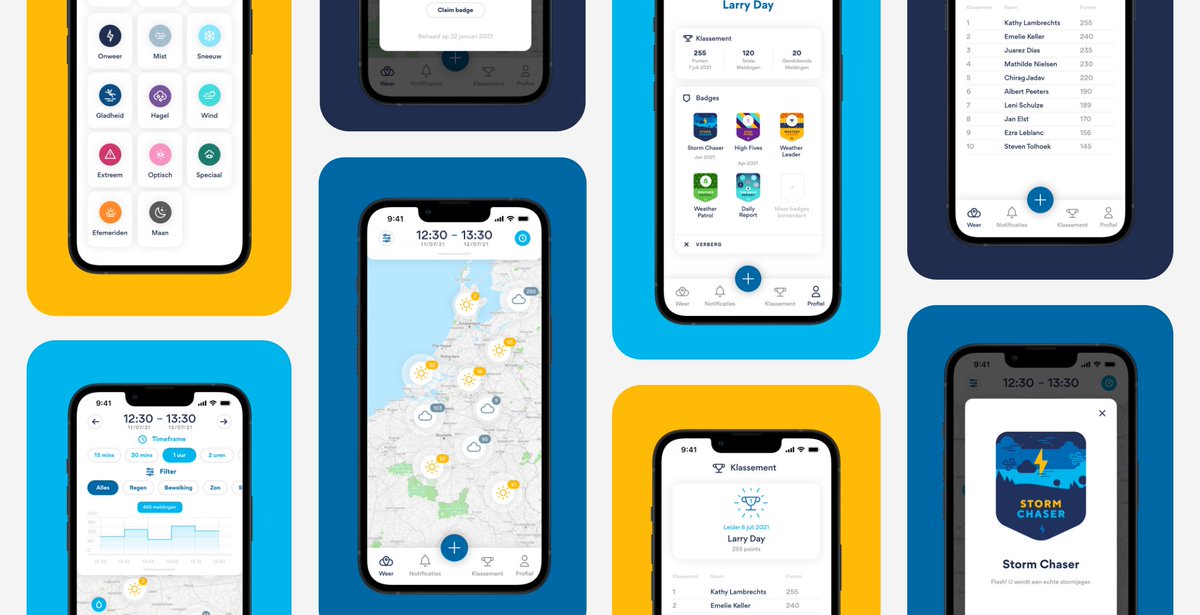 thismightworkco's tweet photo. One thing is certain, the community is loving it! Last week our new project, Weerflash, was launched🚀
During the first 5 days, more than 3.000 users installed the app and reported over 10.000 observations. Users are thrilled and this is showing in the app's ratings and reviews😍 https://t.co/VV2OL0QxJI