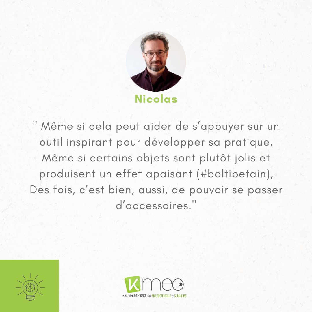 Kmeo_fr's tweet photo. ☮️ Dans sa nouvelle chronique sur l'attention, Nicolas nous invite à se passer d'accessoires, simplifier son environnement, mettre en avant ses sens pour revenir au présent.
#multipotentiel #multipotentielle #slasheur #slasheuse #atypique #article #chronique #attention https://t.co/daJFJahqfi