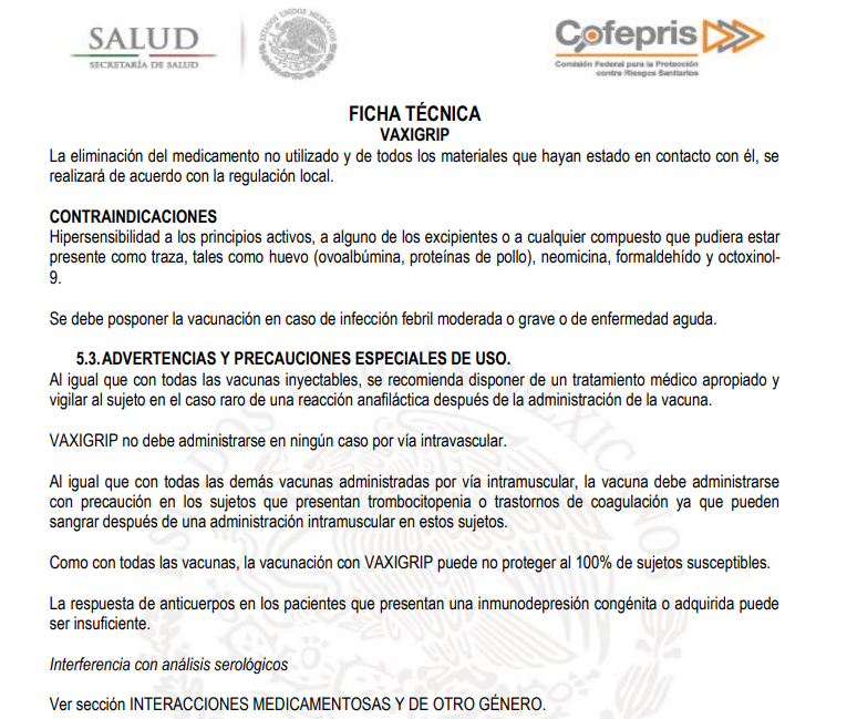 Los antivacunas COVID dicen que no son antivacunas porque las vacunas COVID pueden causar efectos (irrelevante argumento) y no es 100% eficaz. Pues la vacuna de la influenza como todas las vacunas establece lo mismo. Ergo: Son antivacunas de todo tipo.