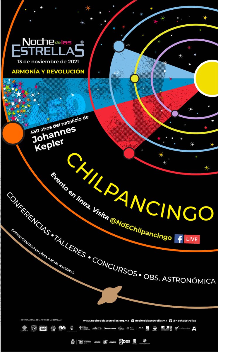 ChilpoNdeE's tweet photo. Te invitamos a que te conectes con tu familia y participes en las actividades virtuales que Noche de las Estrellas 2021 del 10 al 13 de noviembre. ⭐
#NdE2021 #ArmoníayRevolución #Kepler450 https://t.co/anLoie0VTP