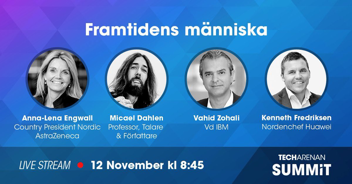 Ser fram emot att delta på #techarenansummit 
<a href="/Techarenan/">Techarenan</a>