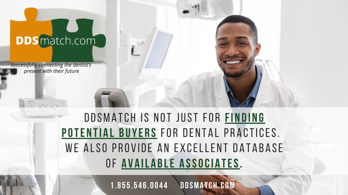 ddsmatchChicago's tweet photo. Contact me today for a complimentary, confidential conversation about your practice.  
855-546-0044
#ddsmatch #dentalpractice #dentalpracticeforsale #chicago #illinois #dentalassociate #DentalAssistant https://t.co/VY7wwjB6cT