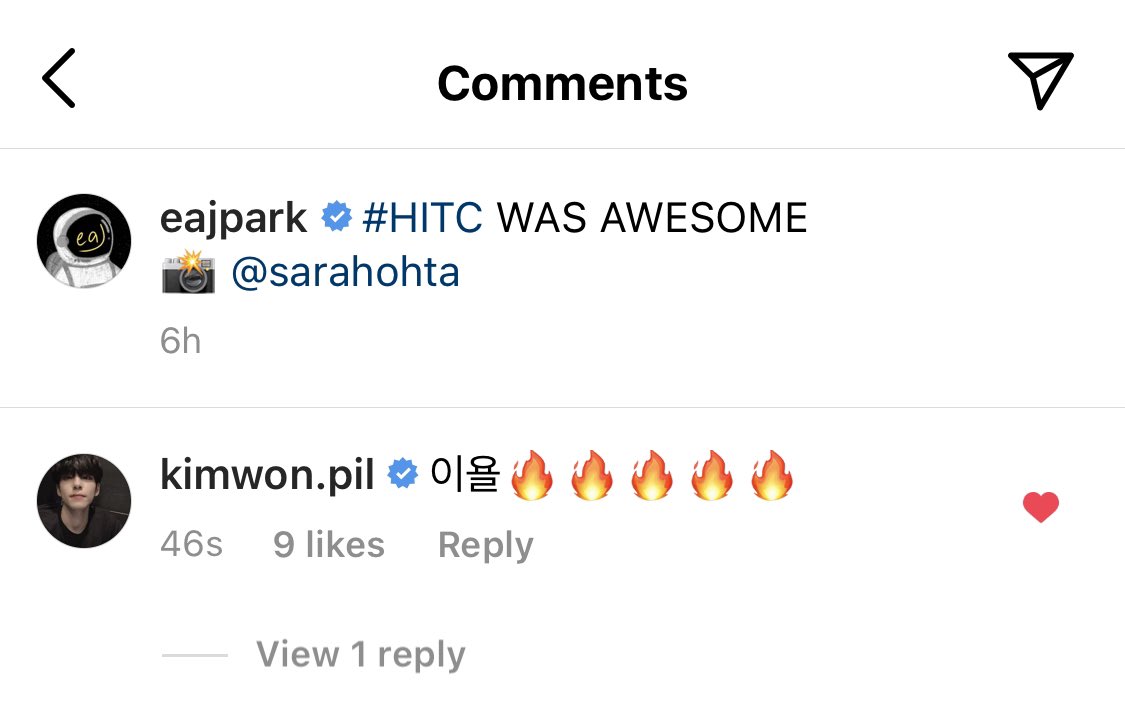 eaJFeel's tweet photo. WONPIL LEAVE A COMMENT ON JAE’S IG POST😭🔥 https://t.co/q4a7lFMHCp