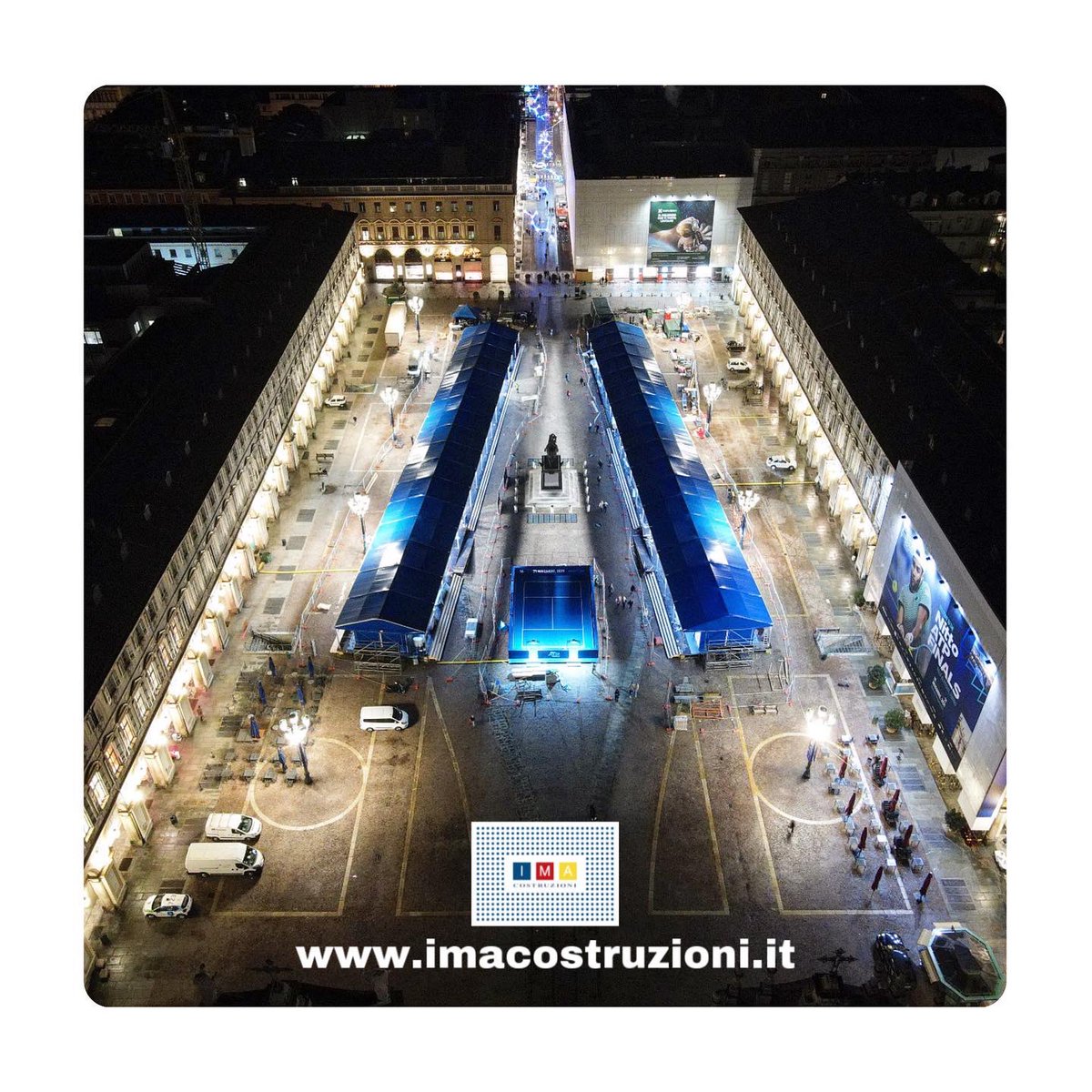 ima_costruzioni's tweet photo. Ancora poche ore perché i riflettori del mondo si accendano su #Torino e le #atpfinals 2021.
.
#atp #atpcup #atptennis #torinoèlamiacittà #piazzasancarlotorino #tennis
.
#ima_costruzioni #imacostruzioni #imagroup #ima_construcciones #ima_agui #ance #agui #agui_alessandro https://t.co/kZQfUeSGyD