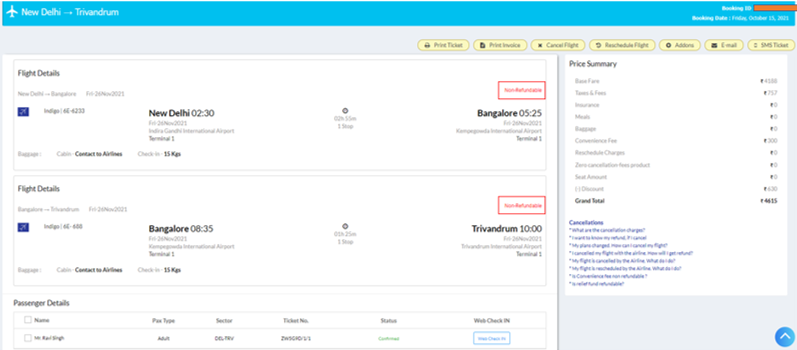 Singh05Ravi's tweet photo. What an atrocity from @EaseMyTrip , while booking showed my tickets as refundable but later changed it to non-refundable. That's some BS I used to pull during my school. 

Is this a reflection of a practice leading to the higher quarterly numbers?
#unethical @nishantpitti @ https://t.co/R5DGiH43ix
