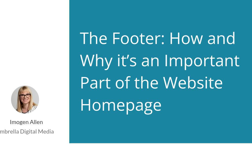 umbrelladigita1's tweet image. The footer is a place to link to the legal stuff you need such as your Privacy Policy, Cookie Policy and Website Terms and Conditions.

Read more 👉 bit.ly/3uvWYpi

#Websitehomepage #buildingawebsite