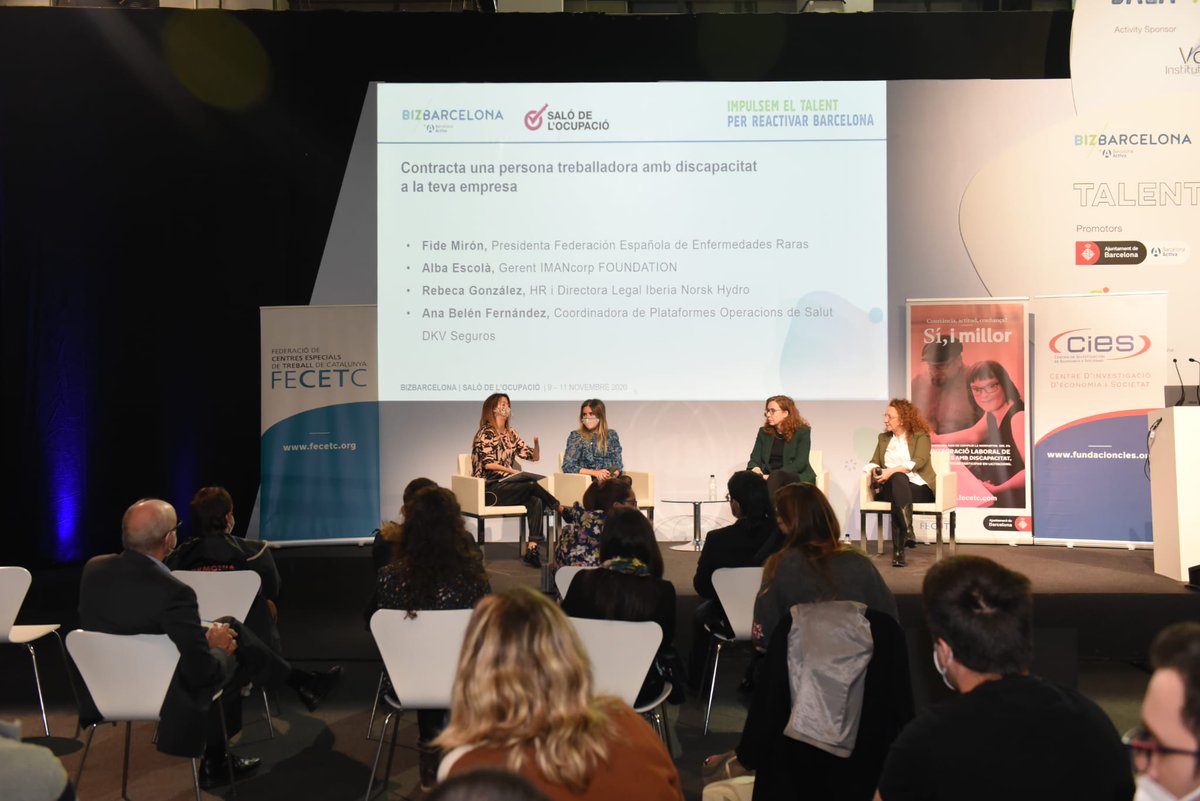 FederaciodeCET's tweet photo. #firasimillor En la trobada, Rebeca González, de @Hydro_Iberia, ha dit que "la inclusió de persones amb discapacitat és possible sempre", ja que si una empresa industrial-metalúrgica pot fer-ho, qualsevol altra pot també, amb els suports necessaris https://t.co/hbcBUa7Rsa