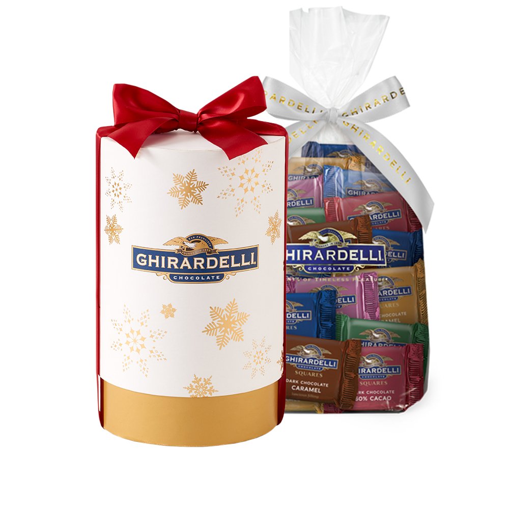Make the holidays extra special with a Holiday Brilliance assorted chocolate squares gift bag. This delicious assorted chocolate bag is the best holiday chocolate gift for stocking stuffers, holiday parties, business gifts and more.