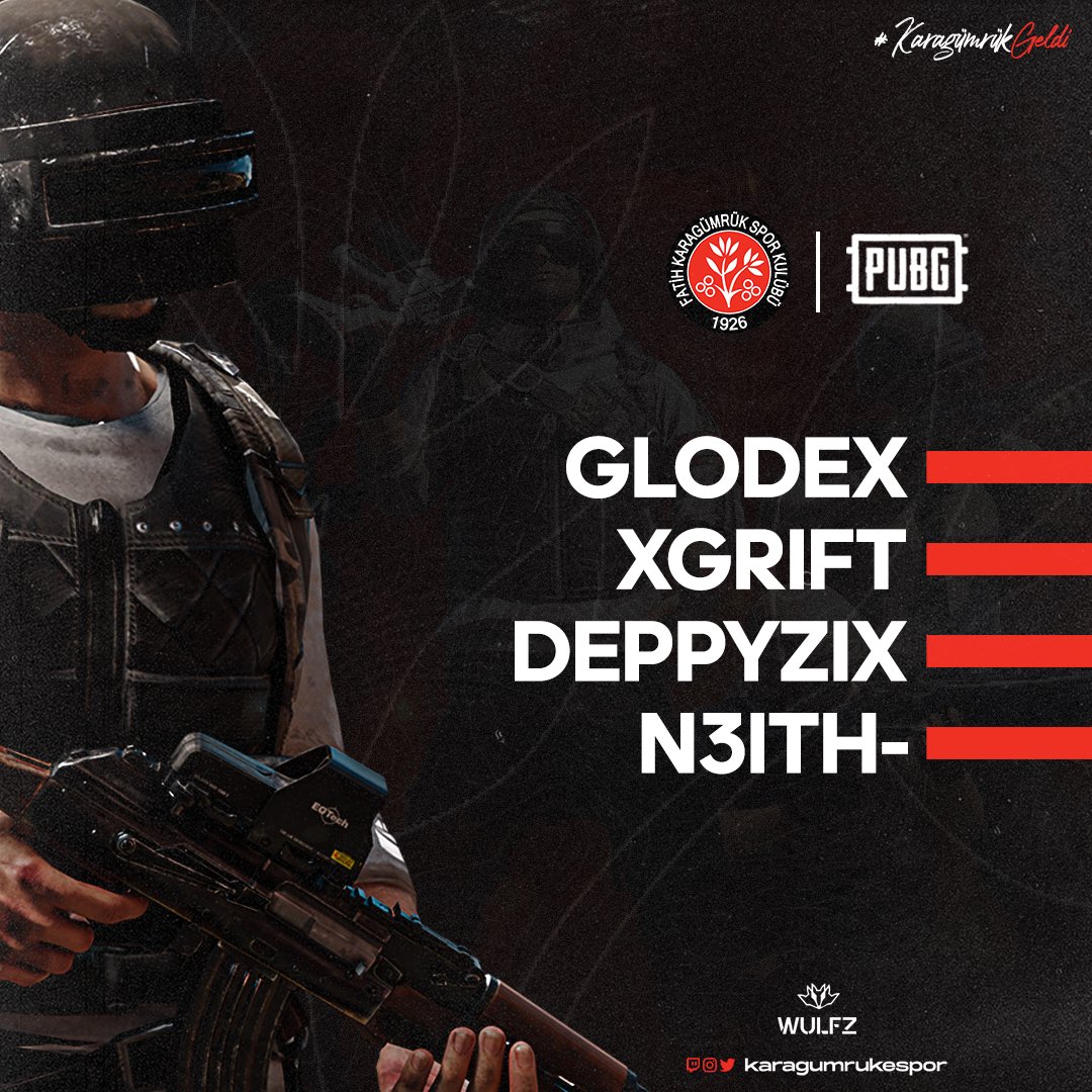 karagumrukespor's tweet photo. 🪂 Yeni sezonda bizi temsil edecek olan PUBG Takımımızı duyurmaktan gurur duyarız!

#KaragümrükGeldi🔴⚫️ https://t.co/XZjudVLTXf