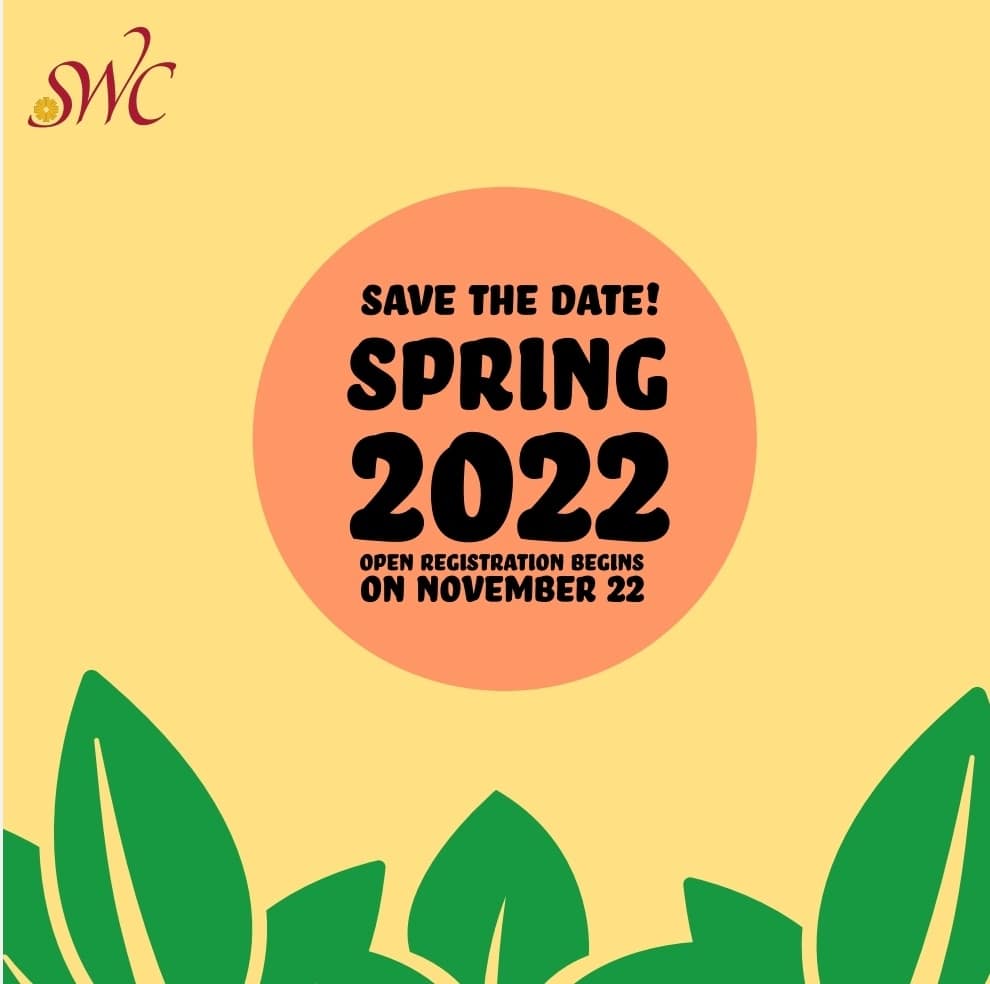 swc_hecsy's tweet photo. Save the date Jaguars! Open registration begins on November 22nd! Do you need help with picking your classes? Contact us on how to set up a counseling appointment 📚 #swc #hecsy #sp22 https://t.co/bUwKDmL9Ya