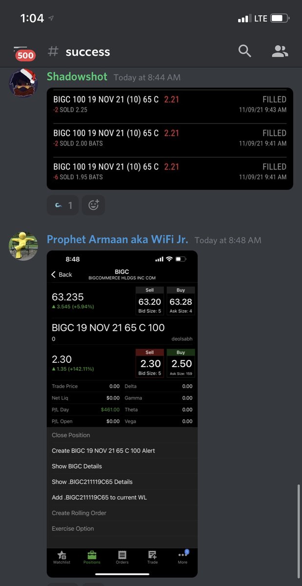 iAmWiFi__'s tweet photo. Slower day in the market today but patience pays off as usual. Took one day trade today over at @anoptionsgroup and profited nicely with a $BIGC scalp.

Definitely was a "less is more" type of trading today.

Come check out how I trade!

Free Trial
https://t.co/oK8QDVr7n4 https://t.co/WMlHB6f78N