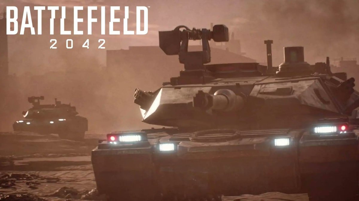 SchirmTV's tweet photo. First Battlefield 2042 live-stream this friday at about 19:00 CET. Get your tanks ready ! https://t.co/ZF4tnagvU3