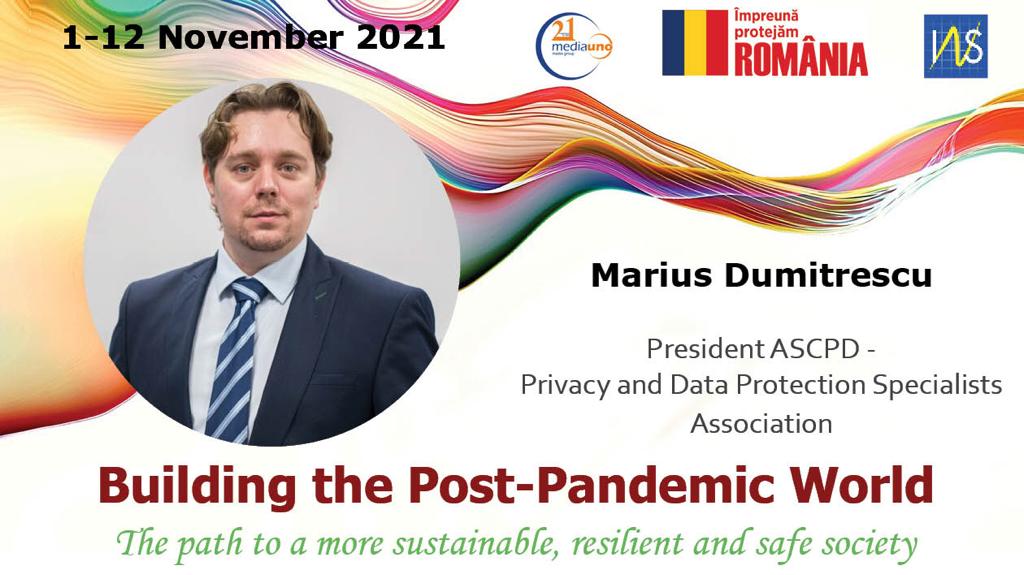 MariusHealth's tweet photo. Joi, 11 Noiembrie 2021, voi vorbi in calitate de presedinte ASCPD despre digitalizarea colaborativa si responsabila a sistemului sanitar romanesc in cadrul Summit-ului „Building the Post-Pandemic World: The path to a more sustainable, resilient and safe society” https://t.co/mDV8McgcxQ
