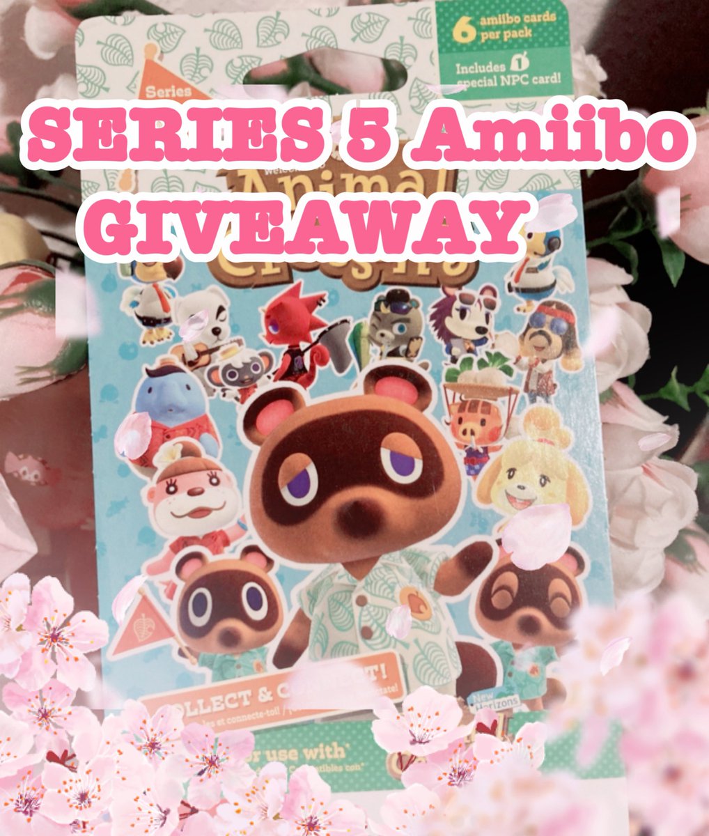 Cherubnook's tweet photo. Series 5 Amiibo Giveaway!
Thank u for following! Im giving away 1 pack of amiibo cards!

To enter:
💕must be following
💕retweet + like
💕comment which villager you hope to get in your pack!
💕extra entry: Join the Discord (linked below)

Ends Saturday 11/13 https://t.co/85ZZoVfKd8