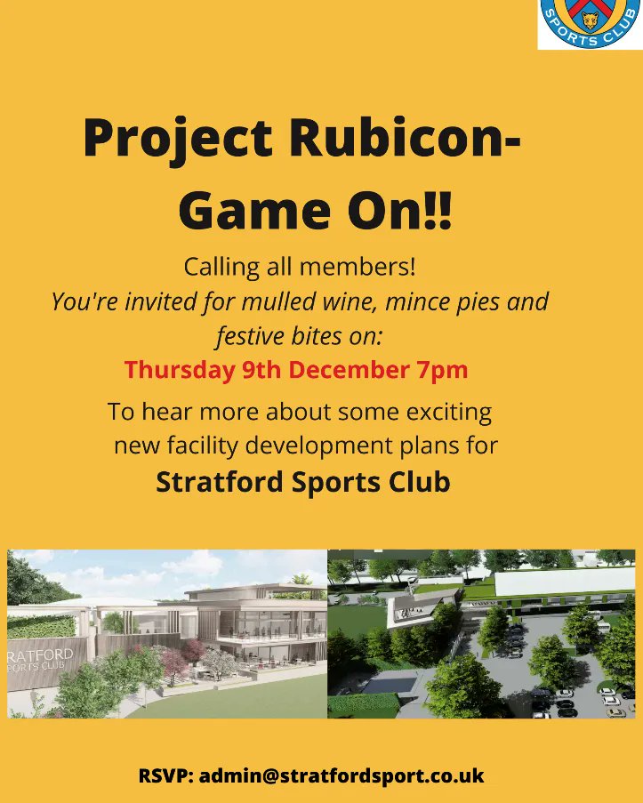 stratfordsport's tweet photo. We hope you can join us on the 9th! We promise you won't be disappointed! #projectrubicon #watchthisspace https://t.co/V5DzeEQoEw
