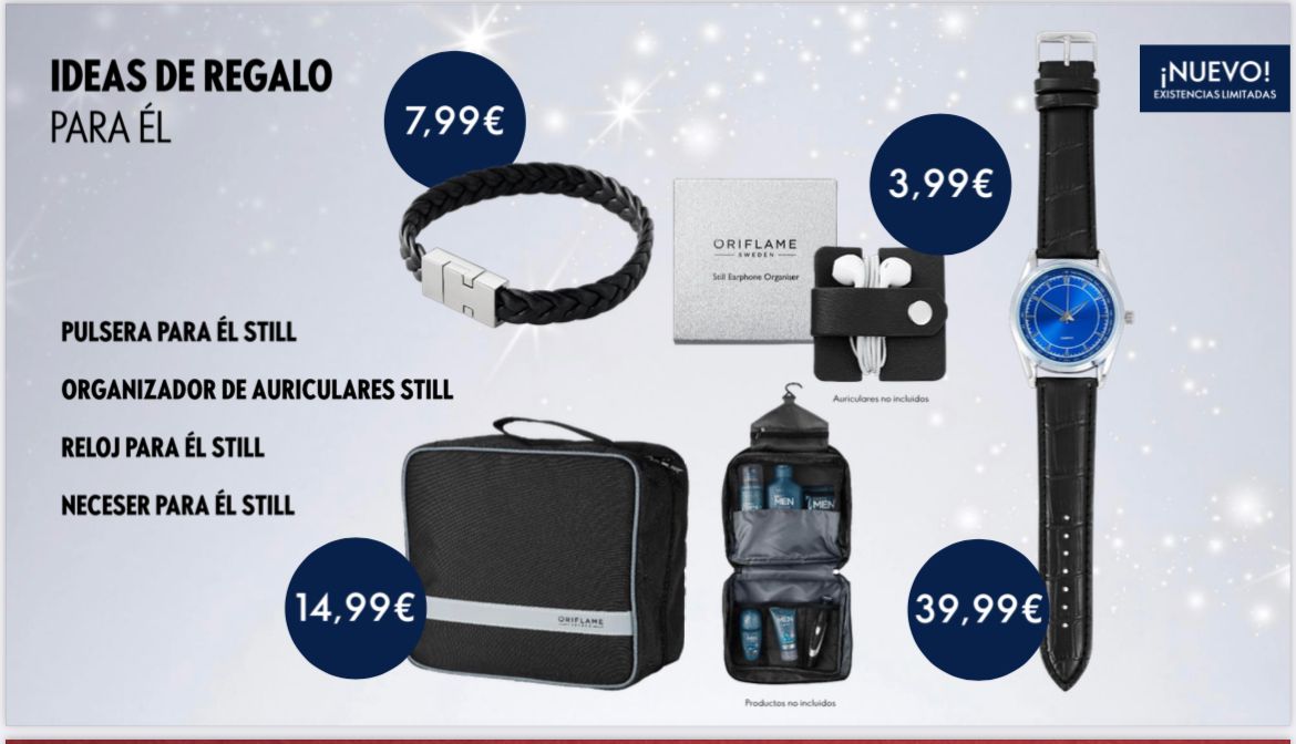 ❇️ IDEAS DE REGALOS PARA ÉL ❇️

✨ Pulsera
✨ Organizador de auriculares

✨ Reloj
✨ Neceser

Si le interesa 📩🤭