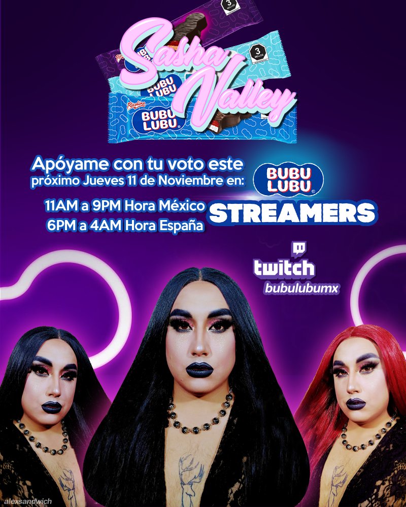 candystreamsmx's tweet photo. Apoyemos a nuestra muñeca gamer  @SashaValleyD que entró en #Bubulubustreamers
El día Jueves 11 de Noviembre por https://t.co/a5axoYBjff https://t.co/rDavsgrN9d