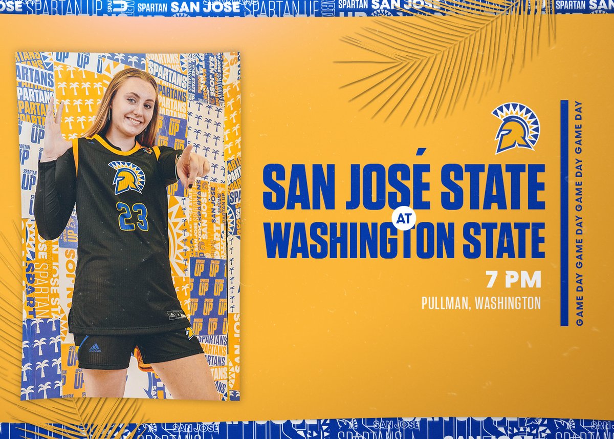 SanJoseStateWBB's tweet photo. It's GAMEDAY!! We're PUMPED for our season opener vs. @WSUCougarWBB 🏀

📍Beasley Coliseum, Pullman, Wash.
🕖 7:00 p.m.
📺 https://t.co/ZVR7WfqgXV
📊 https://t.co/7QyZMsTjxl

Full Preview ➡️ https://t.co/7gFrccnPIS https://t.co/j96f6lKmdL