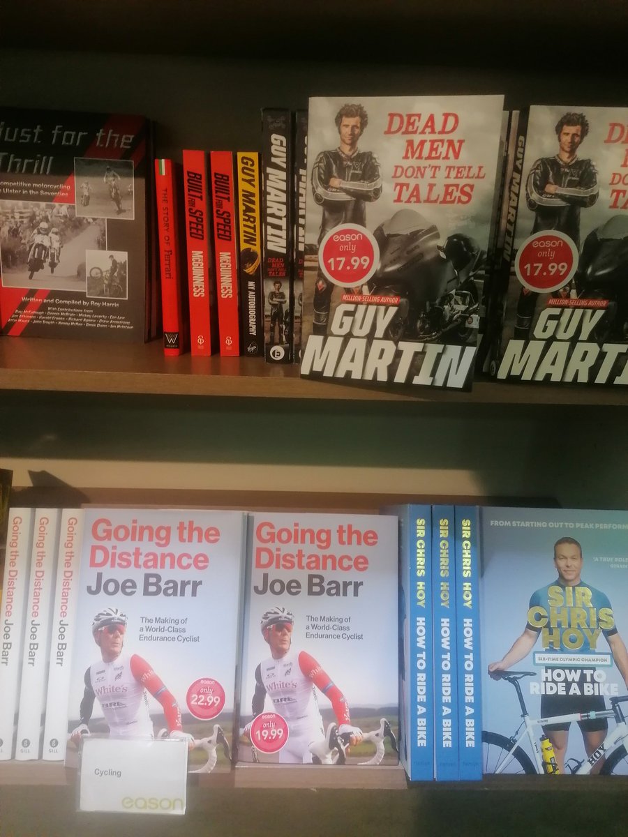 Noelcusack1's tweet photo. A shelf of true warriors @TeamJoeBarr @easons Galway. https://t.co/PdObfdpGJA