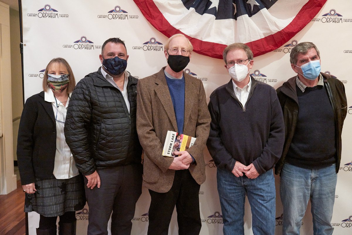 CCCNewsroom's tweet image. Chronicle staff members at last night's screening of @StormLakeMovie at the @ChathamOrpheumTheater. Thanks to all who attended and supported local independent newspapers! If you missed it, catch #StormLakePBS Monday on Ch. 2/WGBH. #StormLakeTimes