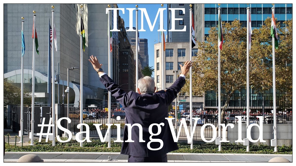 YAYOX74's tweet photo. @HomoExNovo #EsUnHonorEstarConObrador @lopezobrador_  #TIME con el título #SavingWorld https://t.co/pi0BCMyJSz