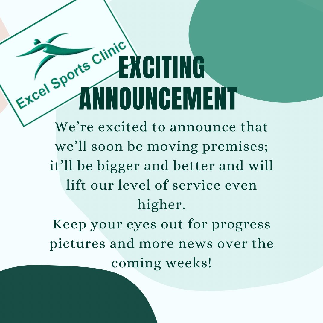 excelsportsclin's tweet image. Exciting News - our new premises is incoming - less than a month to go. 

We’re super excited to share this news and look forward to sharing some progress pictures over the next few weeks. 

#excelsportsclinic #movingforwards #newpremisesopeningsoon
