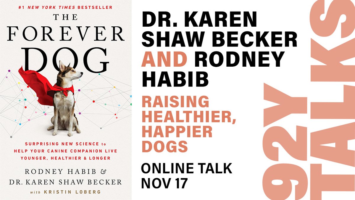 "For readers looking to keep tails wagging for as long as possible, this is a no-brainer" <a href="/PublishersWkly/">Publishers Weekly</a> on #foreverdog from @harper_wave &amp; @harpercollins. Hear from Authors <a href="/drkarenbecker/">Dr. Karen Becker</a> &amp; <a href="/RodneyHabib/">Rodney Habib</a> Nov 17: 92y.org/event/the-fore…. Woof!