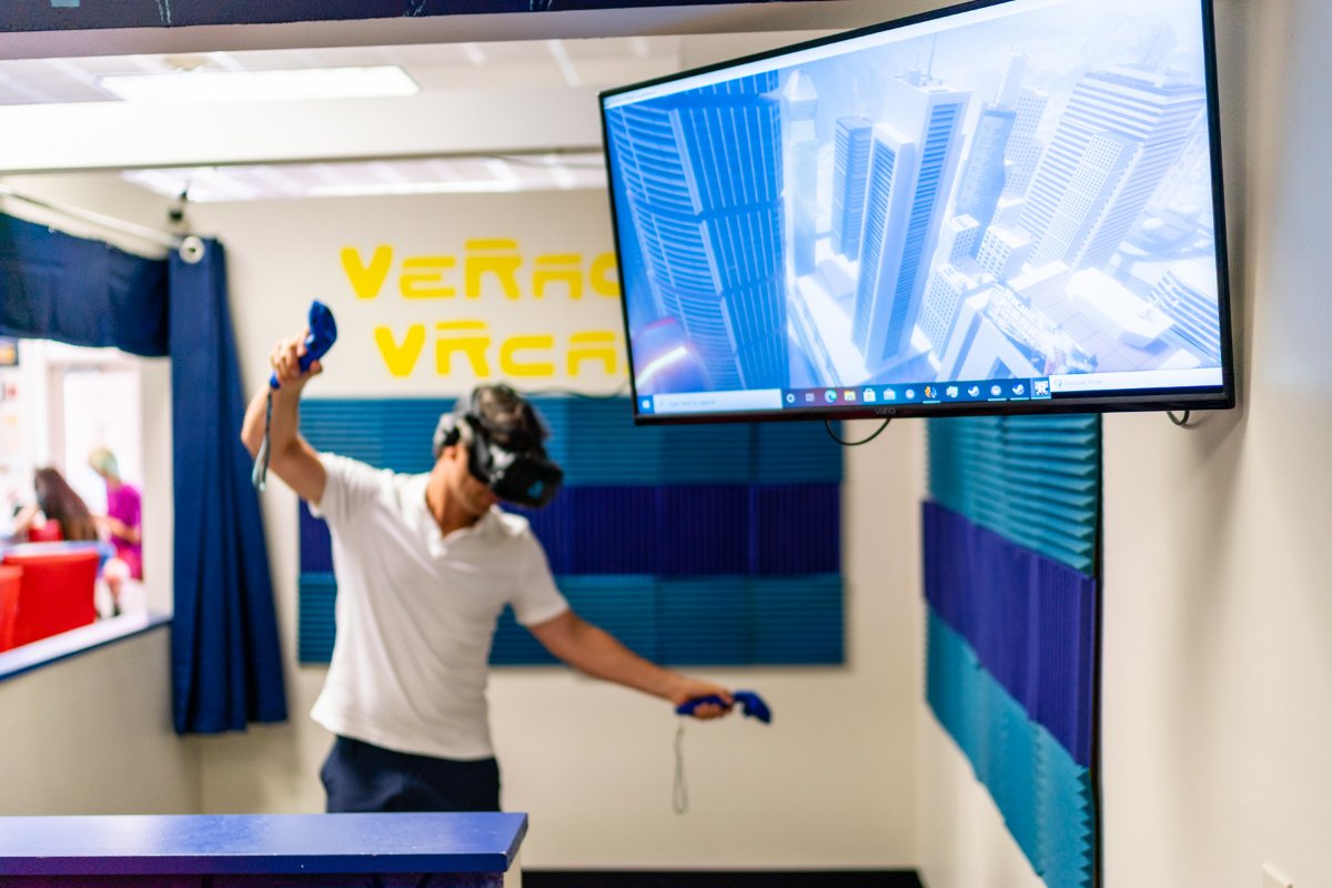 VeracityVrcade's tweet photo. Our PCs are ready to transport you to a whole new world of gaming, so strap in! #VRArcade #Rochester https://t.co/brQuk2Fu78