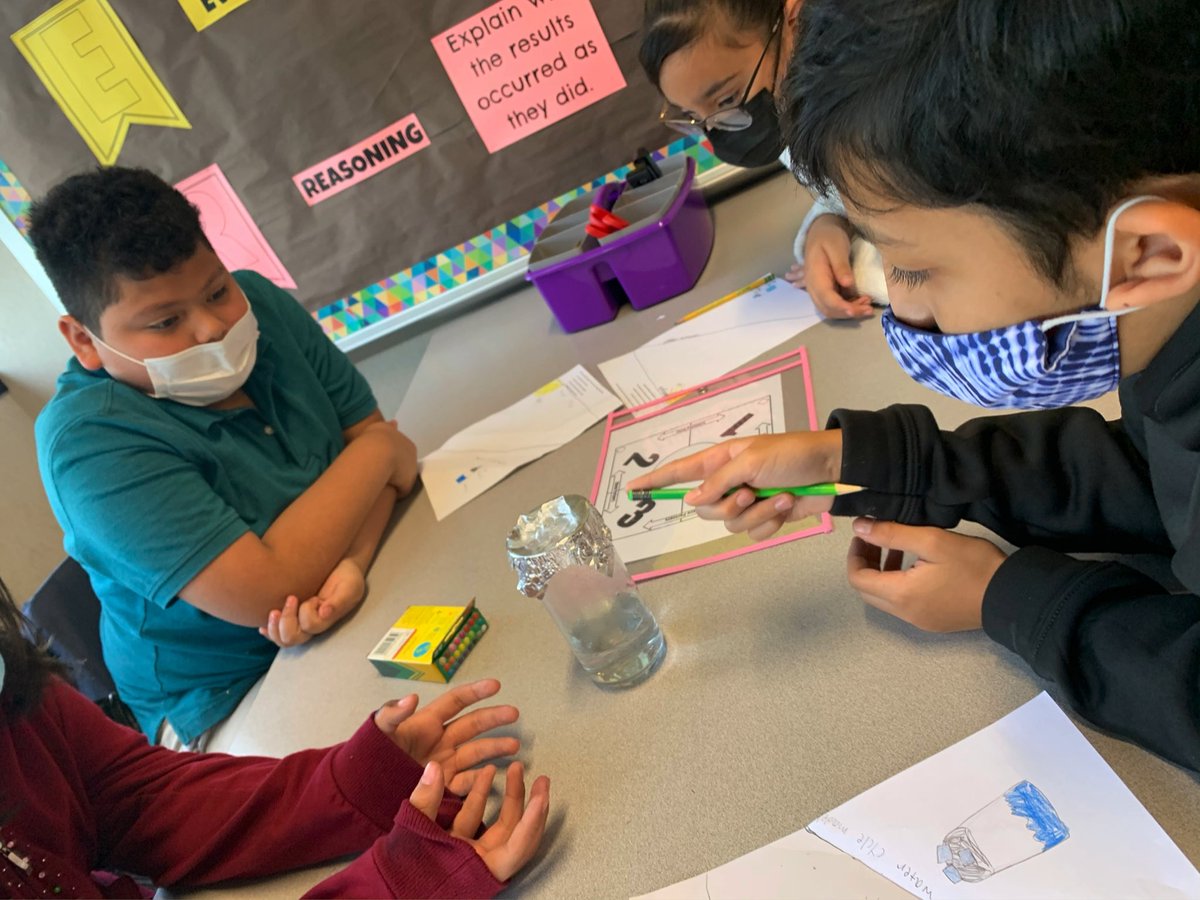 TeachBenitez's tweet photo. Our 5th Grade Bulldogs have been going with the flow of water this week while creating various models of the #WaterCycle and observing the processes that occur as water moves between Earthβs surface and atmosphere. βοΈβοΈπ§π¦#ElemScience #STEM #PSEstrong @GalenaParkISD @GPCandI https://t.co/XR6ajL9zLm