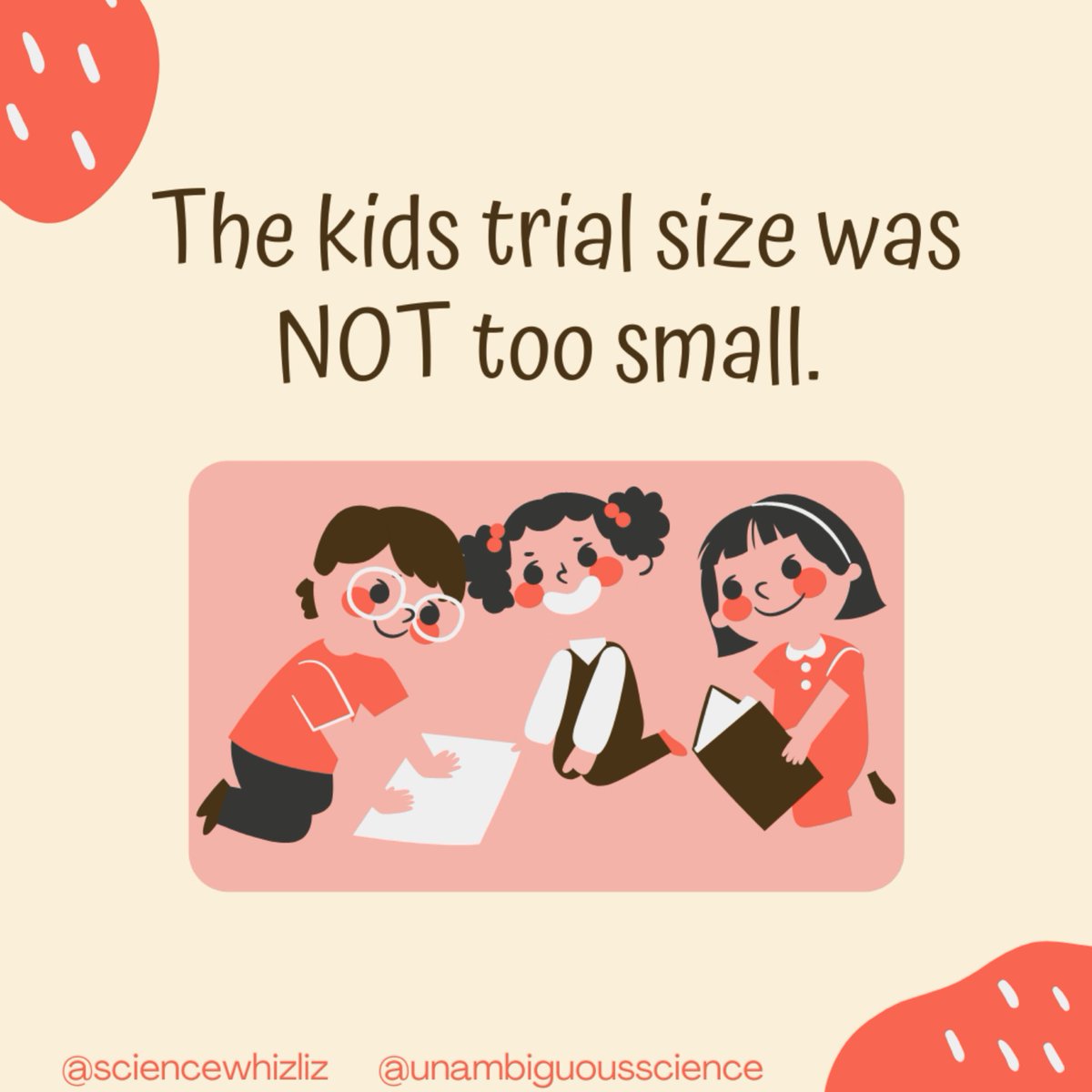SabiVM's tweet image. Collaboration post with @LizMarnik on a question we get asked very often. The pediatric trial size was in fact not too small. We go through this in detail here (1/7).