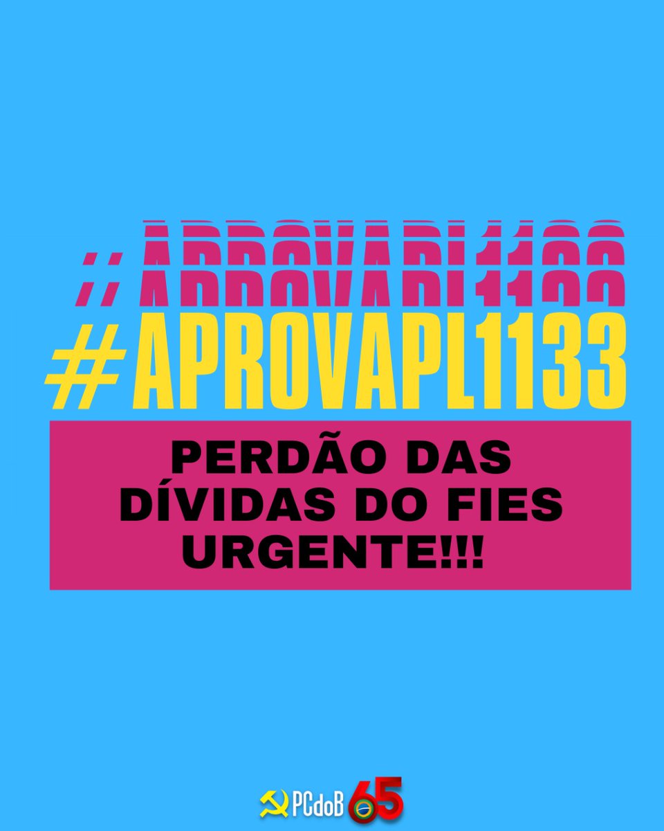 pcdob_oficial's tweet photo. Em uma grave crise econômica e endividamento da nossa juventude, é urgente a provação da pl 1133/21! #aprovapl13321 #perdoadívidadofies https://t.co/xRig8Ox6e3