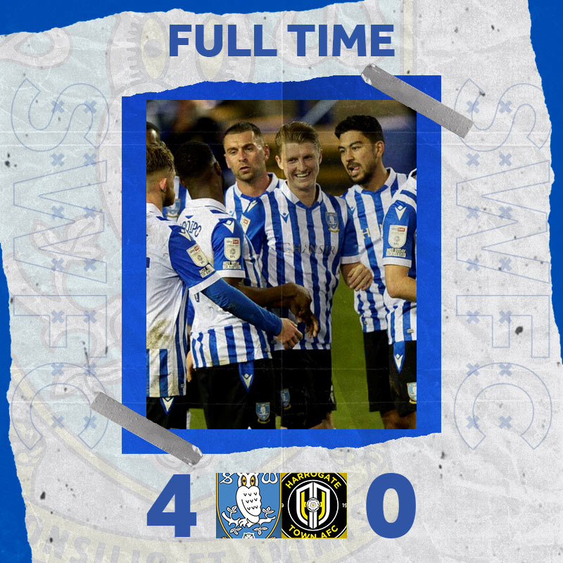swfc's tweet photo. Full time at Hillsborough as we pick up the win that sees us finish top of Group H in the @PapaJohnsTrophy.

Home tie for us in round two, report and reaction to follow

#SHWHAR | #PapaJohnsTrophy https://t.co/Ps2rKa9412