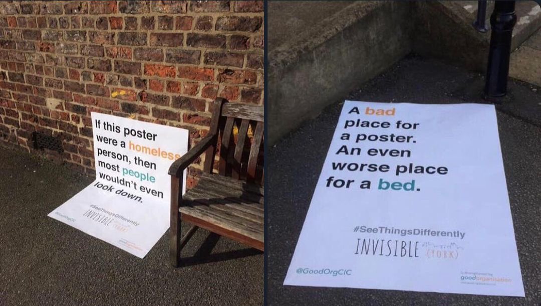 thegallowboob's tweet photo. November is homelessness awareness month, these posters sure caught my attention https://t.co/d0Wjq7kuFc