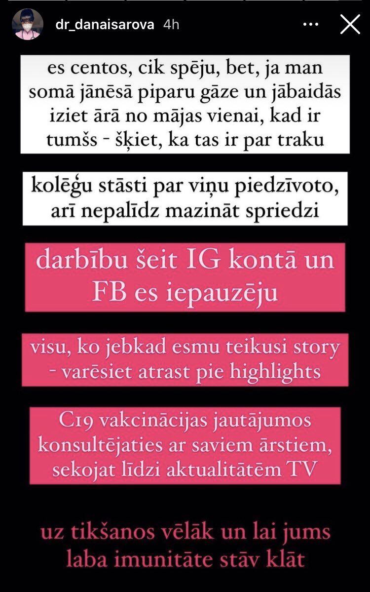 IngaSpringe's tweet photo. Nenormāli žēl. “Paldies” @Valsts_policija . @DanaIsarova ar savu darbu pārliecināja tik daudz cilvēku vakcinēties. 🙁 https://t.co/jrNL6O1v1N
