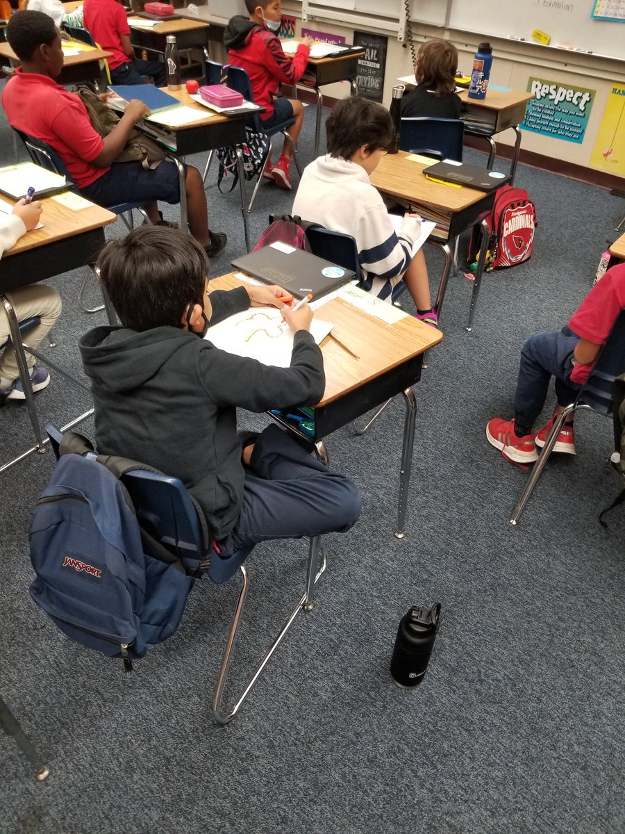 iCoach_Amber's tweet photo. Combined the See-Think-Wonder #thinkingroutine with an @Estimation180 #provocation today in Mrs. Burling's 5th grade class. Before pursuing the "right" answer, we wondered how many different strategies we could use. Students came up with 5. Focus on the journey- the destination. https://t.co/KlLyYMowOz