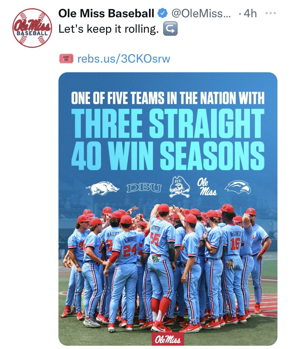 SEC Baseball tweet media