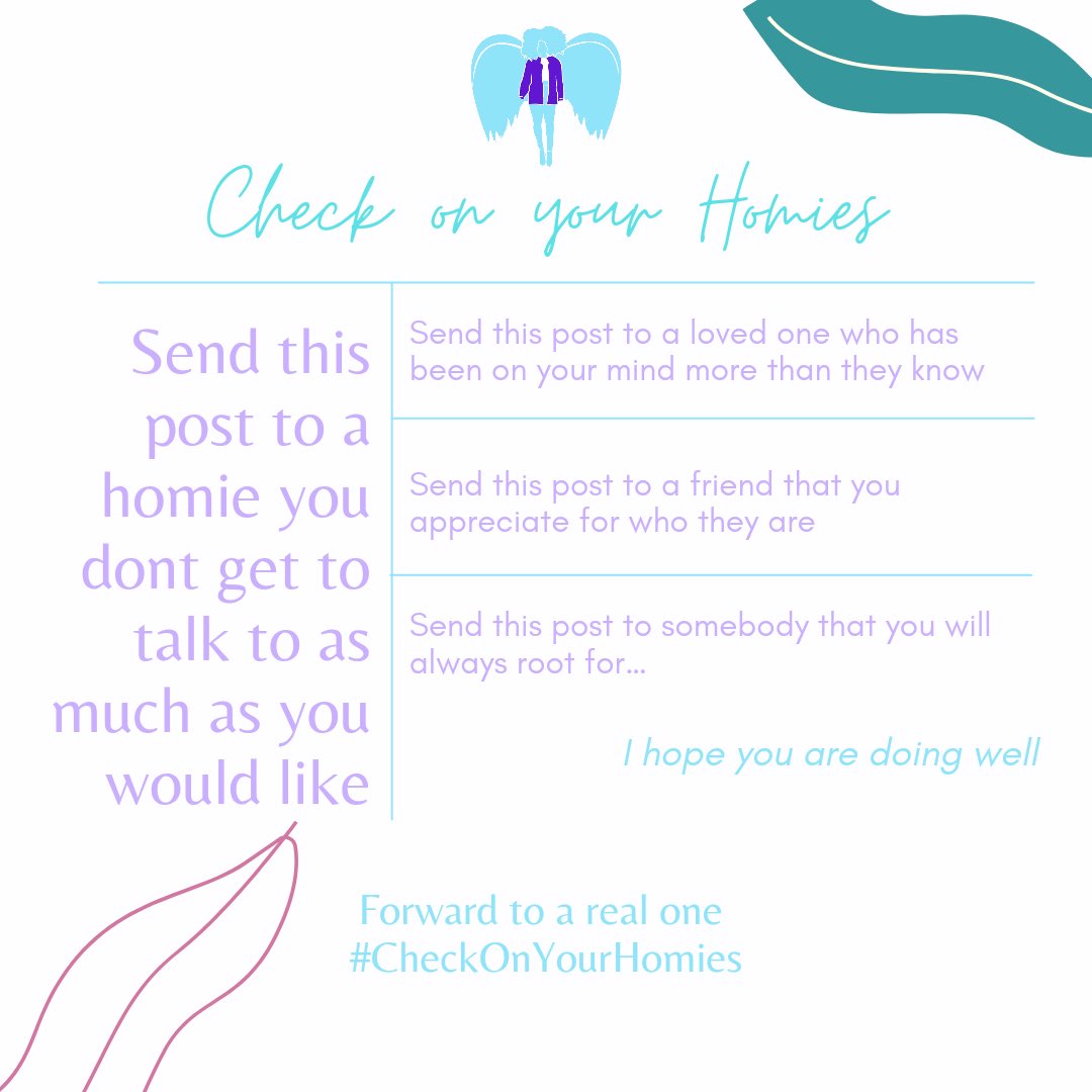 CustomTay's tweet photo. 🔑 Daily reminder to #CheckonYourHomies https://t.co/dtCoVmm9oC