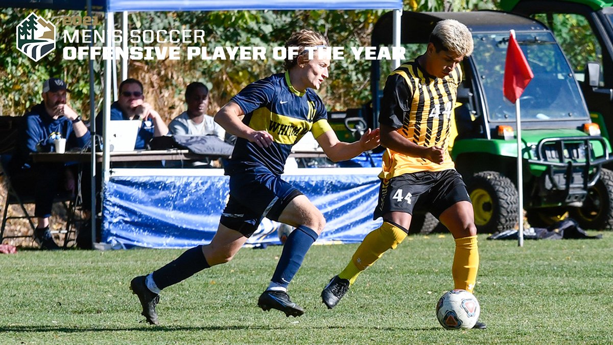 NorthwestConf's tweet photo. 🚨 🏆 | Cris Lozano - 2021 NWC Men’s Soccer Offensive Player of the Year
@golutes | @PLU_MensSoccer 

#NWCsoc
Complete All-NWC Team: https://t.co/MEDdXd5zIt https://t.co/AJCOPUHX4i