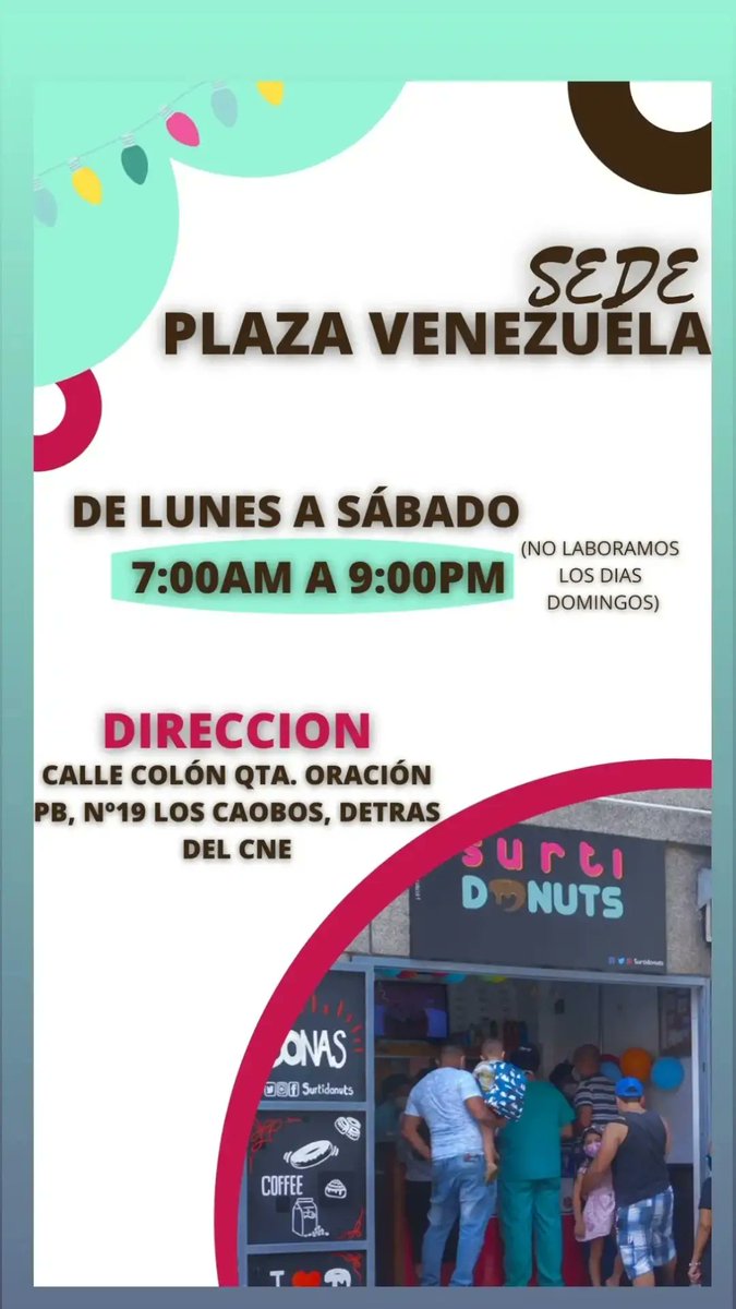 SurtiDonuts's tweet photo. ¿Ya revisaste nuestro horario navideño?
⌚
Echale un vistazo 👇🏻
#Navidad2021
#Donas
#EndulzaTuMomento
#Variedad
#SurtiDonuts https://t.co/mTkBMWcdz5