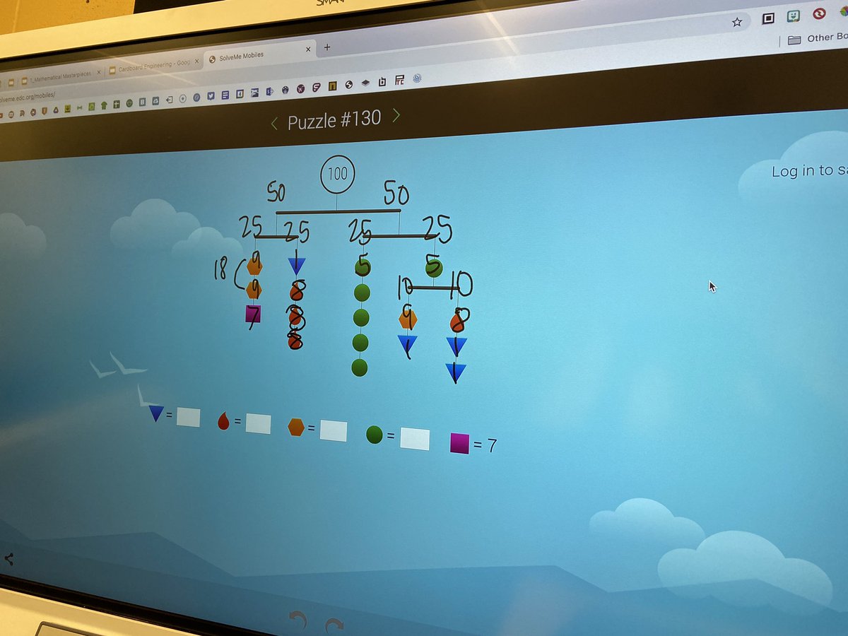 BV_Martin1's tweet image. Yesterday, we used our algebraic thinking for #solveme mobiles. Today, we applied our practice to a center of gravity #STEM challenge. #mathematicalmasterpieces