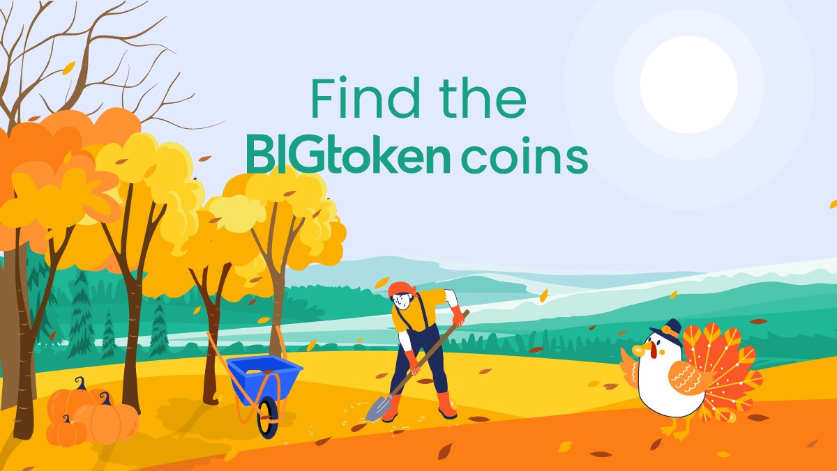 BIGtoken_App's tweet photo. Gobble, gobble! Can you find all of the hidden BIGtoken coins in the scene?
Let us know how many you find in the comments. Happy searching!
#BIGtoken #BIGtokenApp #SurveysforCash #SurveyApp #CoinSearch https://t.co/uNXL6GP1Jb
