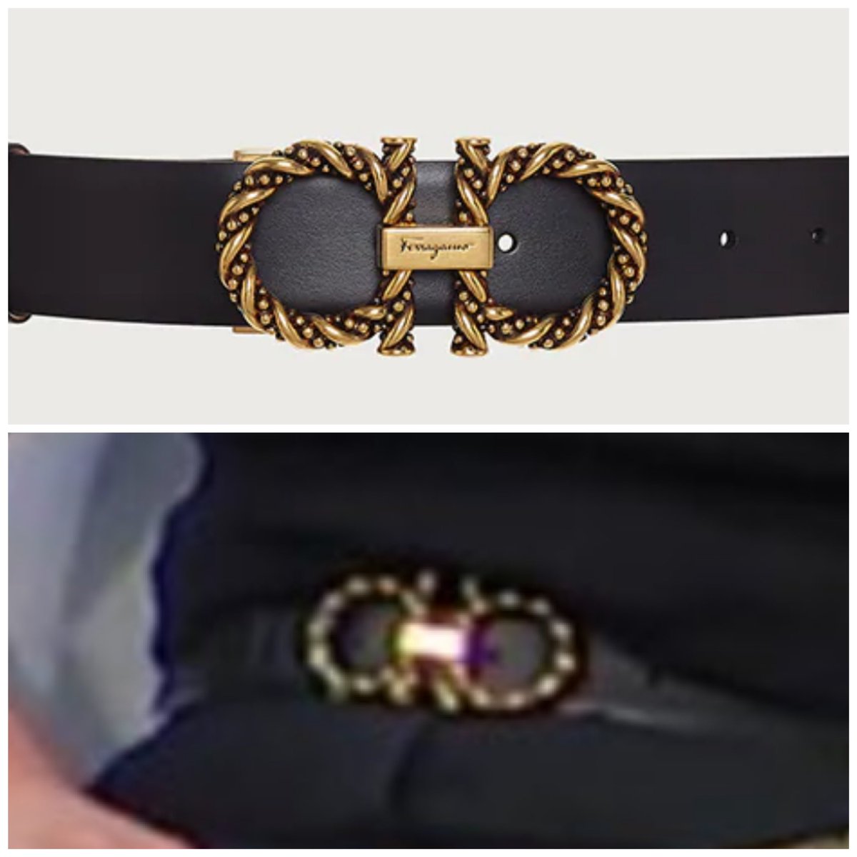 Meghan, Duchess of Sussex wears a <a href="/Ferragamo/">FERRAGAMO</a> belt: bit.ly/2Yz1c5S the 
‘Adjustable Gancini’ style in black. 
With thanks to meghansclosetchronicles on IG 
&amp; <a href="/whatmegwore/">What Meghan Wore</a> 

#DuchessofSussex